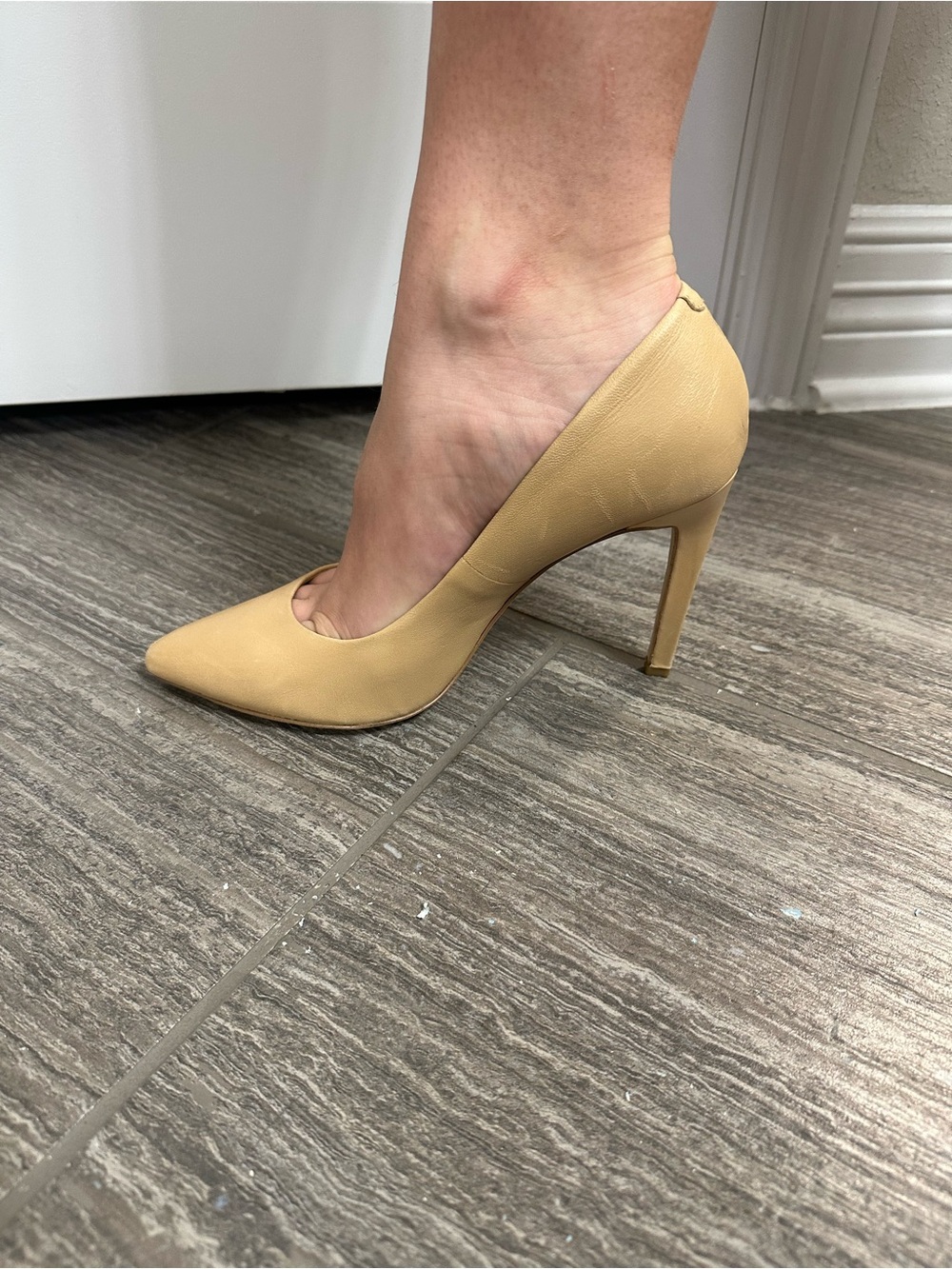 BCBGeneration Nude Pointed-Toe Stiletto Pump